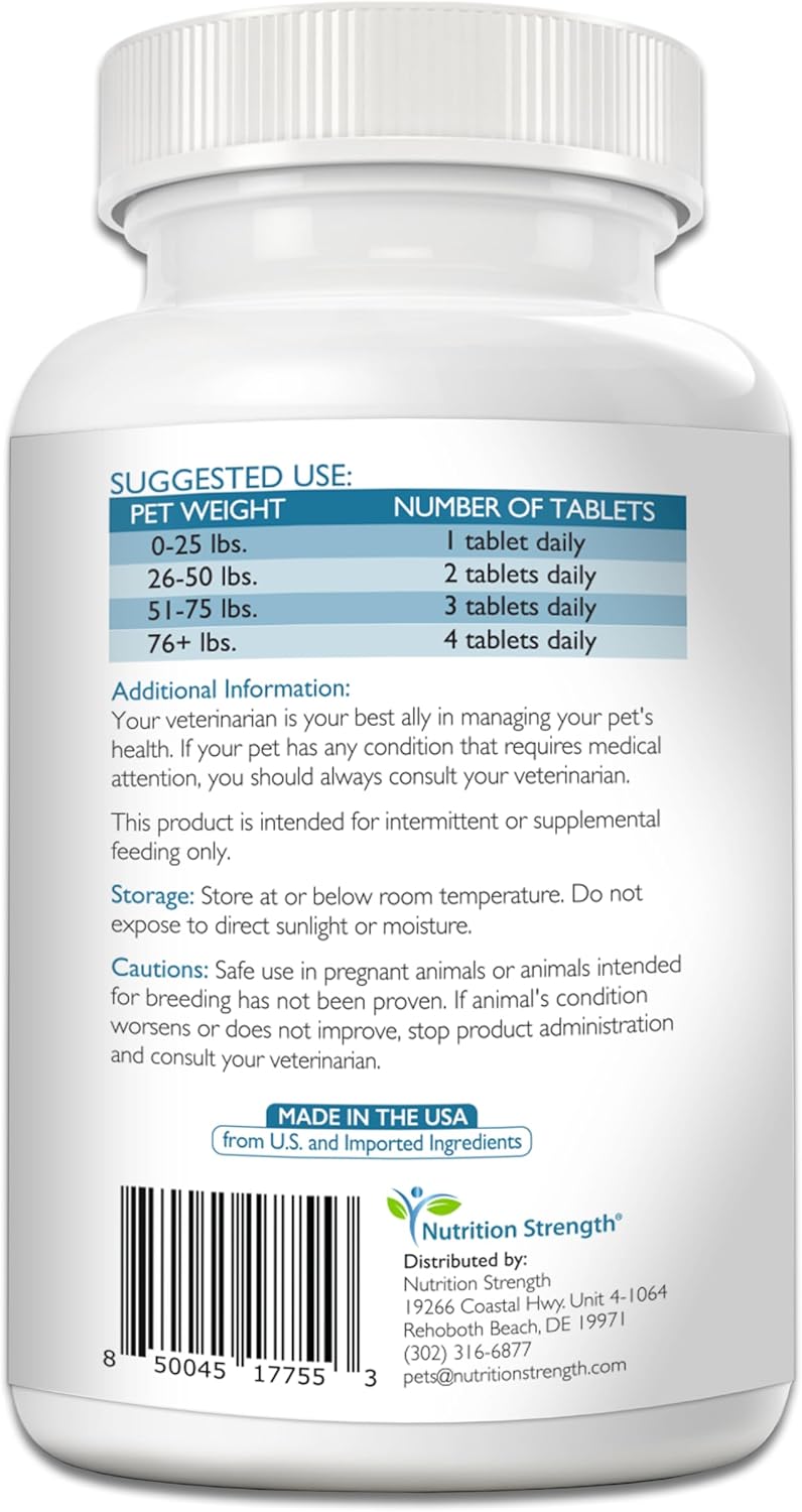 15-in-1 Mushrooms for Dogs Turkey Tail 600mg Lion's Mane 600mg Reishi 600mg Shiitake 500mg Cordyceps 300mg Chaga 300mg Maitake 200mg Meshima Blazei Poria Enoki Portobello 90 Tablets