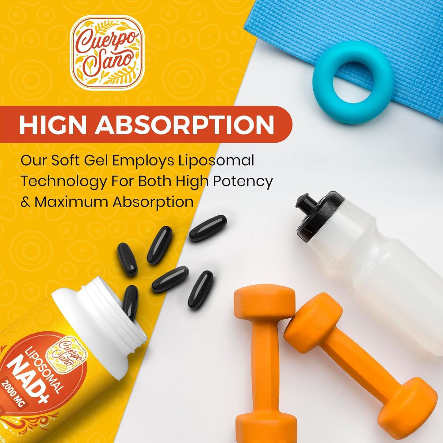 2000 MG NAD Supplement, Liposomal NAD+ with High Absorption, More Efficient Than Nicotinamide Riboside, Pure & Plus Boosting Supplement, Aging Defense, Metabolism & Cellular, 600 softgels