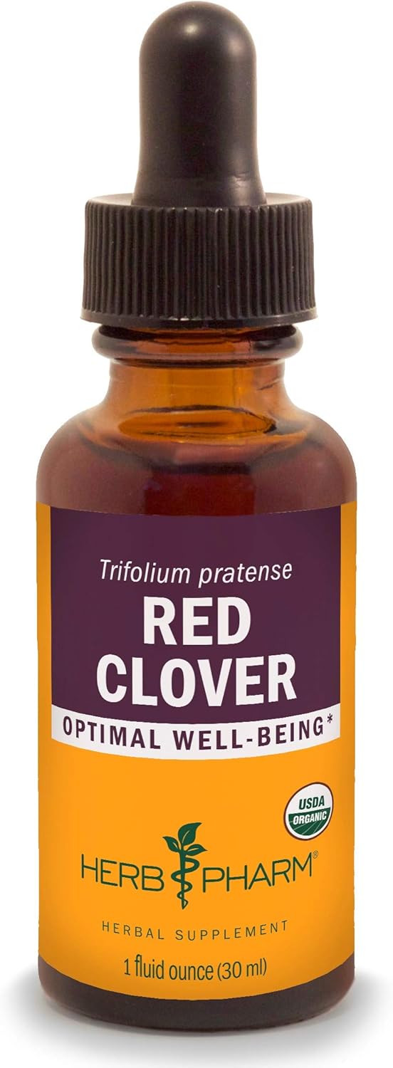 Herb Pharm Certified Organic Red Clover Liquid Extract, 1 Fl Oz