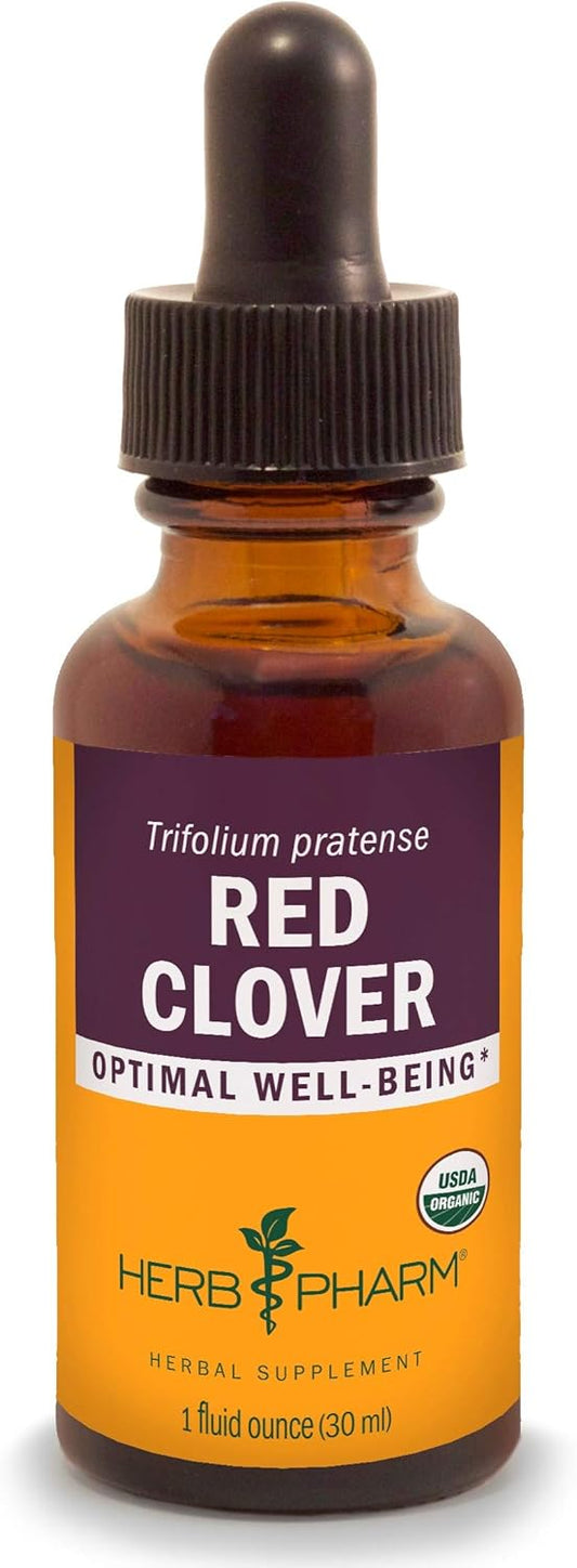 Herb Pharm Certified Organic Red Clover Liquid Extract, 1 Fl Oz