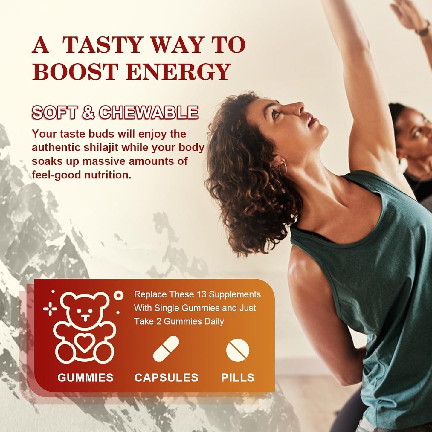 2Pack Shilajit Resin Gummies, Shilajit Sea Moss Supplement with Ashwagandha Ginger, Honey, Black Seed Oil, Panax Ginseng, Shilajit with 85+ Trace Minerals & Fulvic Acid for Energy, Digestion Health