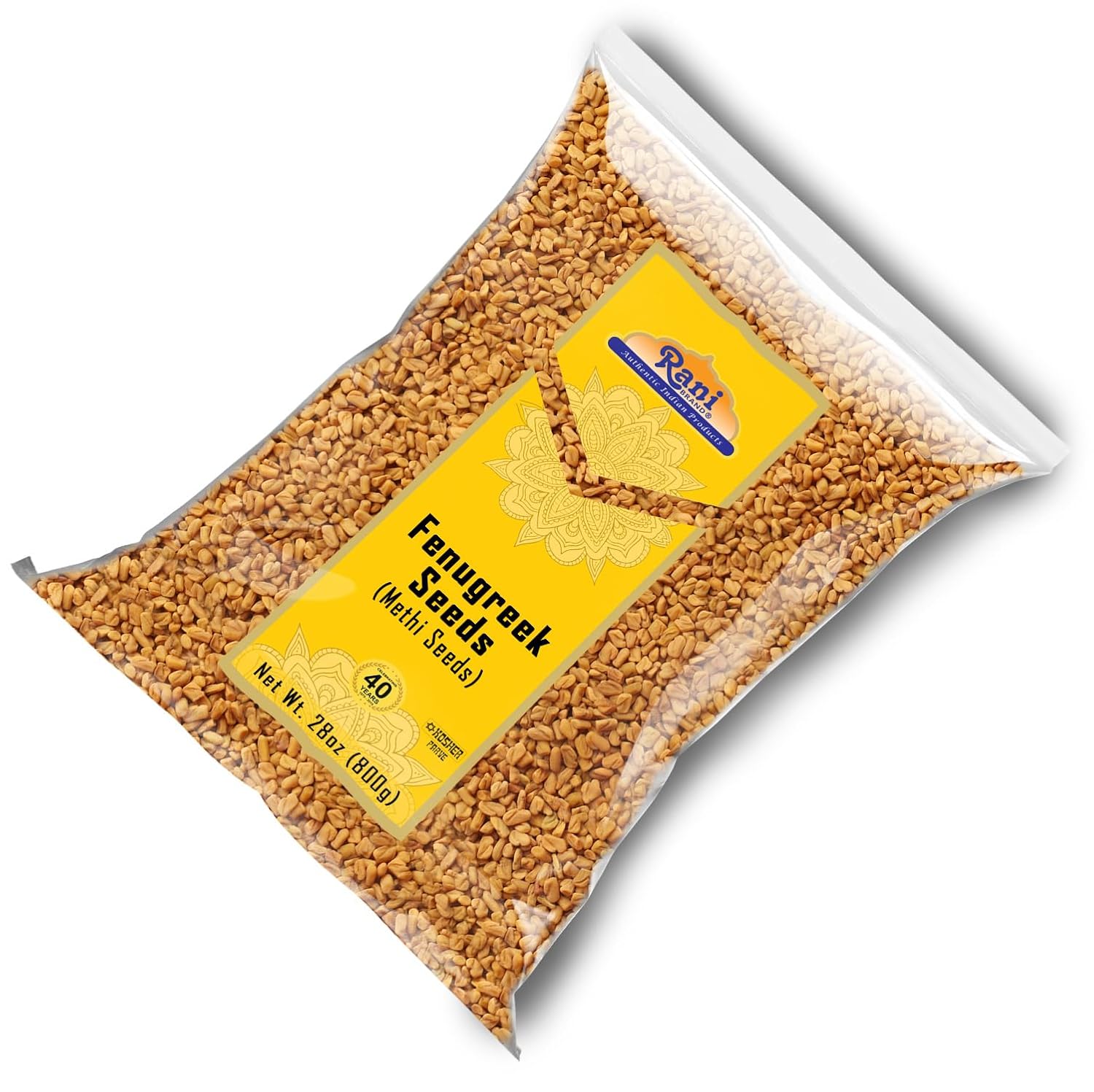 Rani Fenugreek (Methi) Seeds Whole 28oz (800g) Trigonella foenum graecum ~ All Natural | Vegan | Gluten Friendly | Non-GMO | Kosher | Indian Origin, used in cooking & Ayurvedic spice