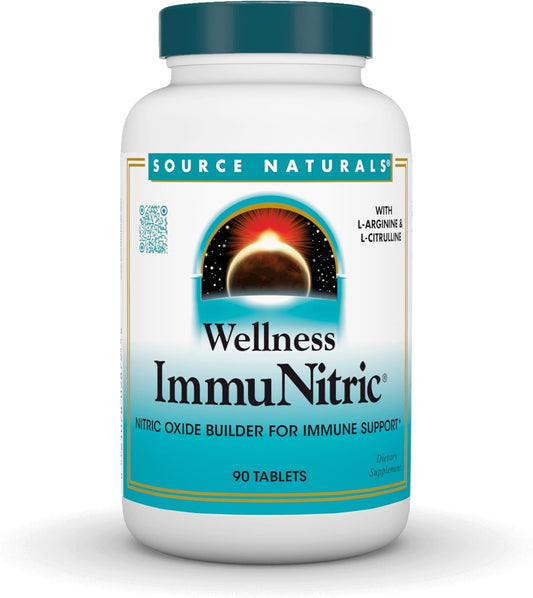 Source Naturals Wellness Immunitric, Nitric Oxide Builder for Immune System Support* - 90 Tablets