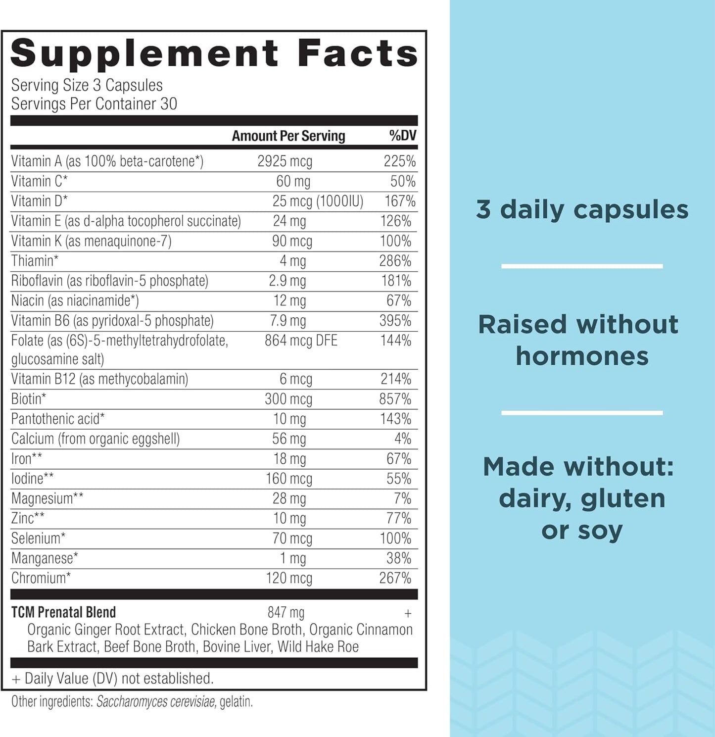 Ancient Nutrition Prenatal Vitamins, Multivitamin for Women with Vitamin C, B12, Magnesium and Folate, Supports Pregnancy and Fertility Health, 90 Ct