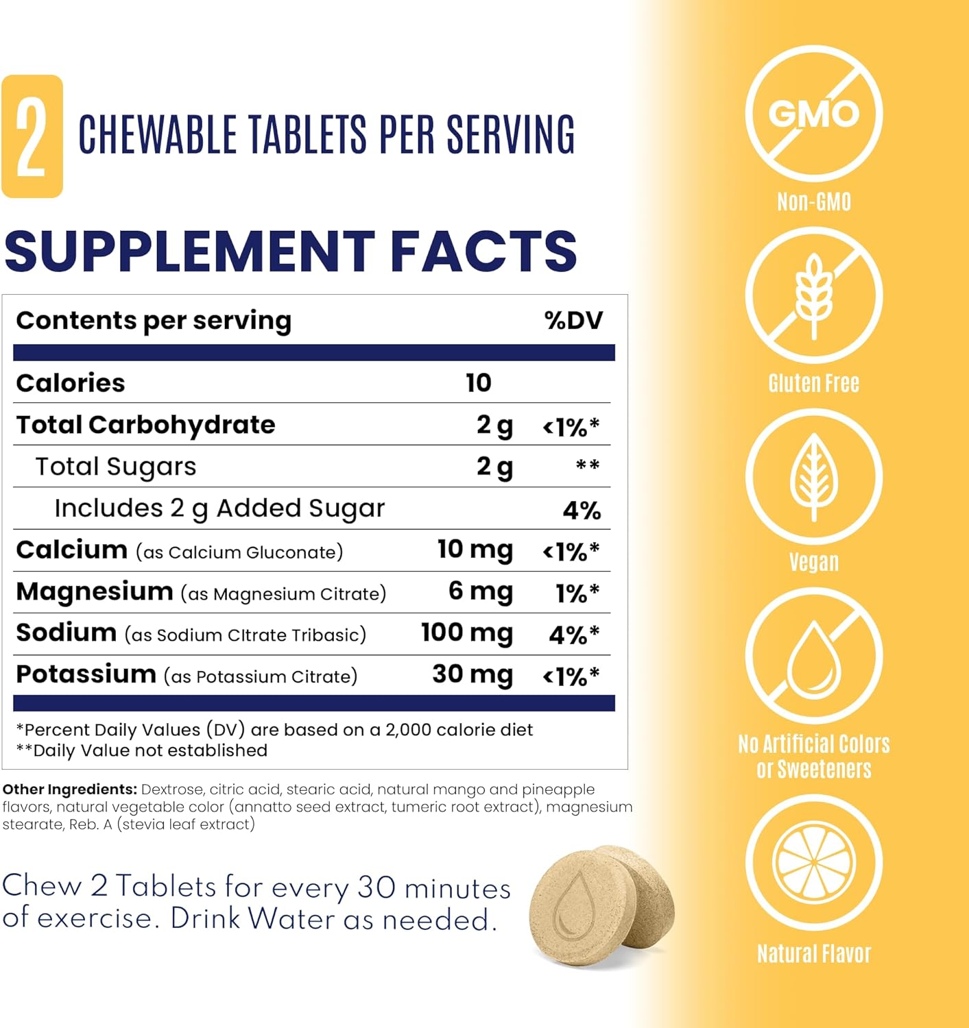 SaltStick Electrolyte FastChews - 120 Count Orange Flavor - Chewable Electrolyte Tablets for Hydration, Salt Tabs, Dehydration Relief