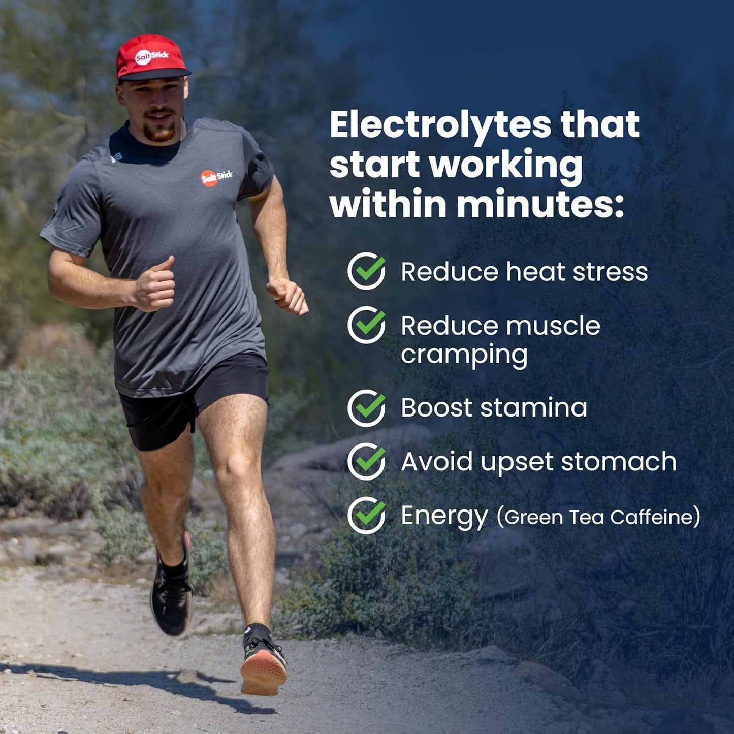 SaltStick Electrolyte FastChews with Caffeine - 60 Tropical Twist Chewable Electrolytes - Salt Tablets for Running and Hydration, Electrolyte Chews - 60 Count