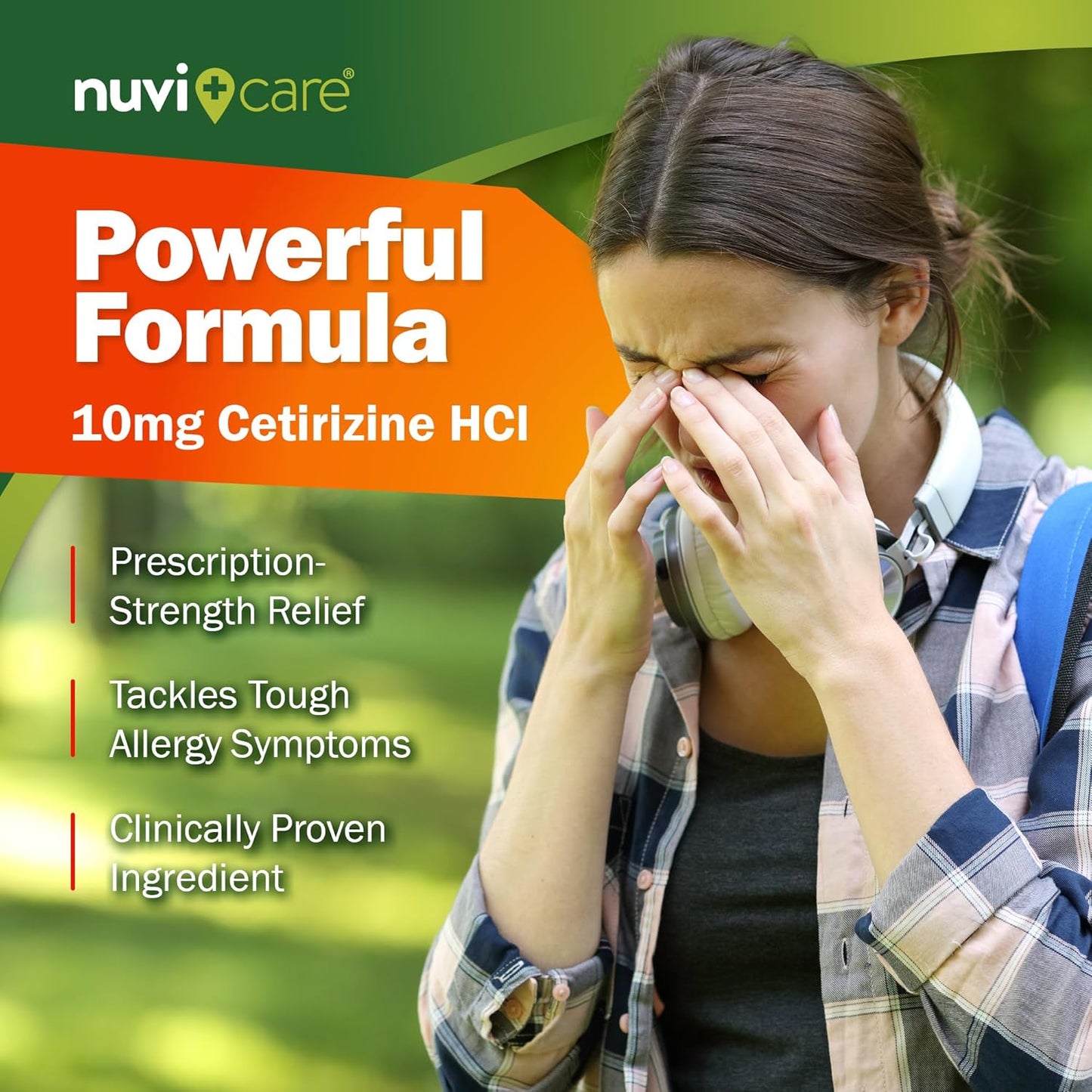 24-Hour Allergy Medicine - Cetirizine Hydrochloride 10mg Tablets - Compare to The Active Ingredient in Zyrtek Antihistamine Meds - Generic Allergy Pills for All Day Allergy Relief (2 Pack)