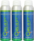 O2 Blast - Pure Oxygen Supplement - Filled with 99.99% Pure Oxygen to Support Fast Recovery, Increase Stamina & Enhance Focus for High Altitude and Action Sports, 4L Portable Can Flip-Top Cap, 3-Pack
