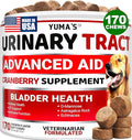 Dog UTI Chews - 170 Treats - Cranberry Supplement for Dogs - Bladder Control - Digestion & Immune Support - Urinary Tract Health - Multivitamin - Vitamins and Supplements - Made in USA