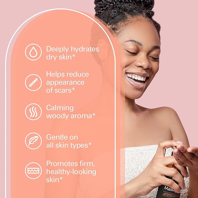 Frankincense Essential Massage Oil for Scars, Stretch Marks & Fine Lines, Firming, Hydrating, Smoothing & Calming Formula with Collagen, Stem Cells, Lavender & Grapefruit, 8 fl oz, by M3