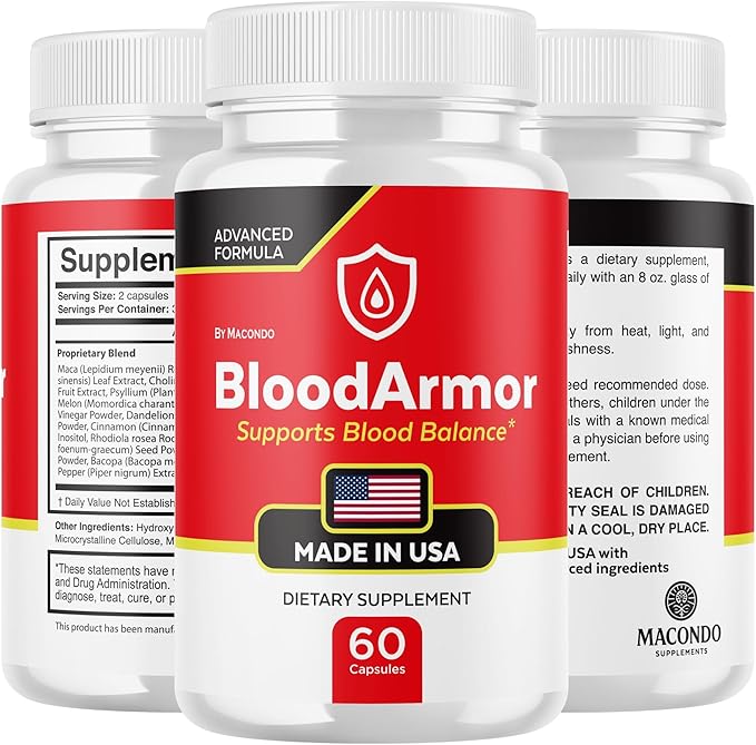 (2 Pack) BloodArmor Capsules - Official Blood Armor Supplement Pastillas, All Natural, Advanced Multivitamin Formula for Optimal Health & Wellness - 120 Capsules for 2 Months