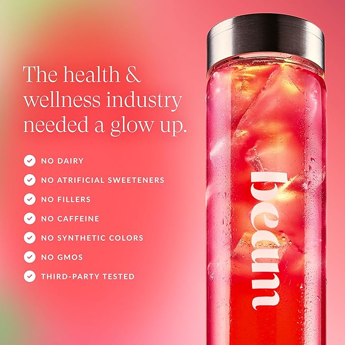 Beam Glow, Hormone Balance for Women, Cortisol Support for Women, Thyroid Support Powder with Selenium, Bromelain and Chasteberry, PMS Relief, Hair Skin & Nails, Health and Wellness Gift, 30 Servings