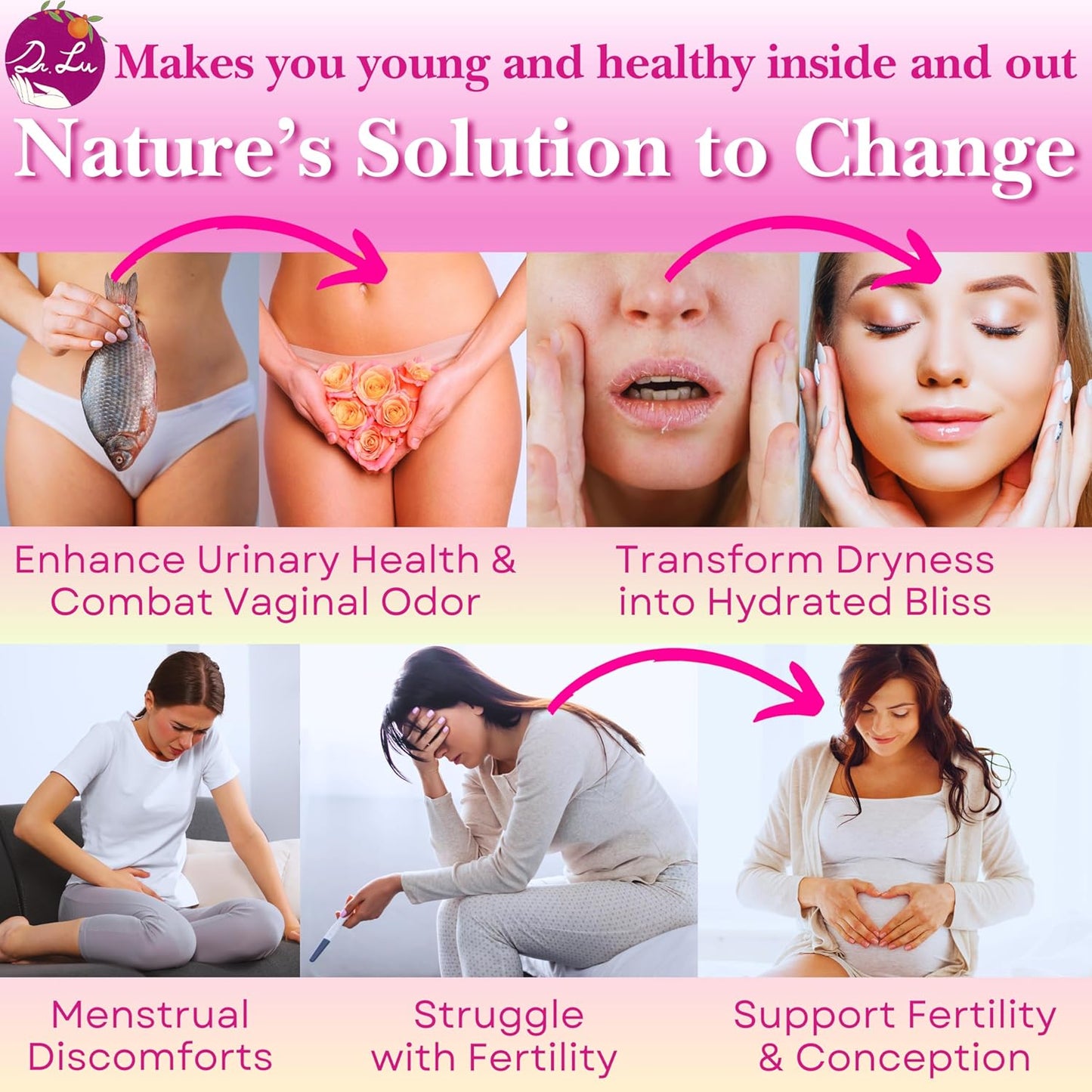 2 Pack of Dr. Lu's Happy Girl Tea | 100% Natural Herbal Tea for Hormone Balance, Menstrual, PMS, PCOS & Menopause | Antioxidant & Anti-Aging Rose Tea with Raspberry Leaf, Cranberries, Goji Berries & More