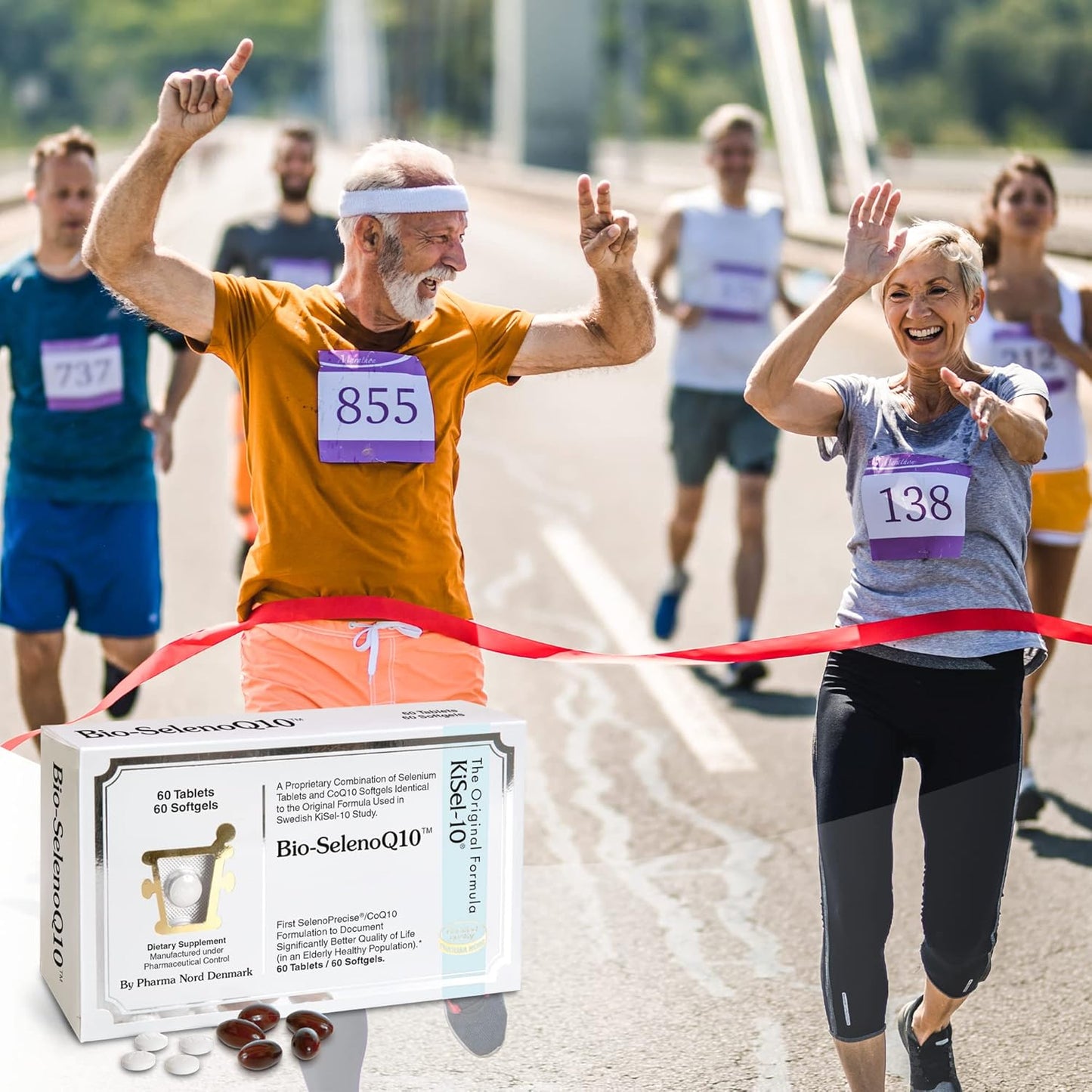 Pharma Nord Bio-SelenoQ10 Anti-Aging Supplement| CoQ10 100mg & Selenium 100mcg | Supports Cellular Health & Longevity | Slows Cellular Aging | Backed by Research | 60 Softgels & 60 tabs