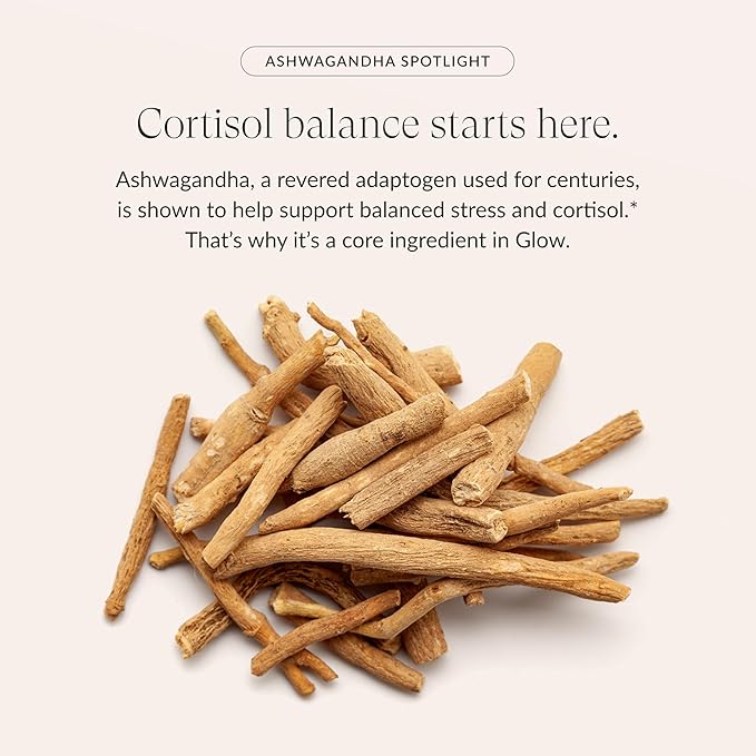 Beam Glow, Hormone Balance for Women, Thyroid Support for Women, Natural Hormone Support Powder with Selenium and Bromelain, PMS Relief, Energy, Hair Skin & Nails, Vegan, No Sugar, 30 Servings