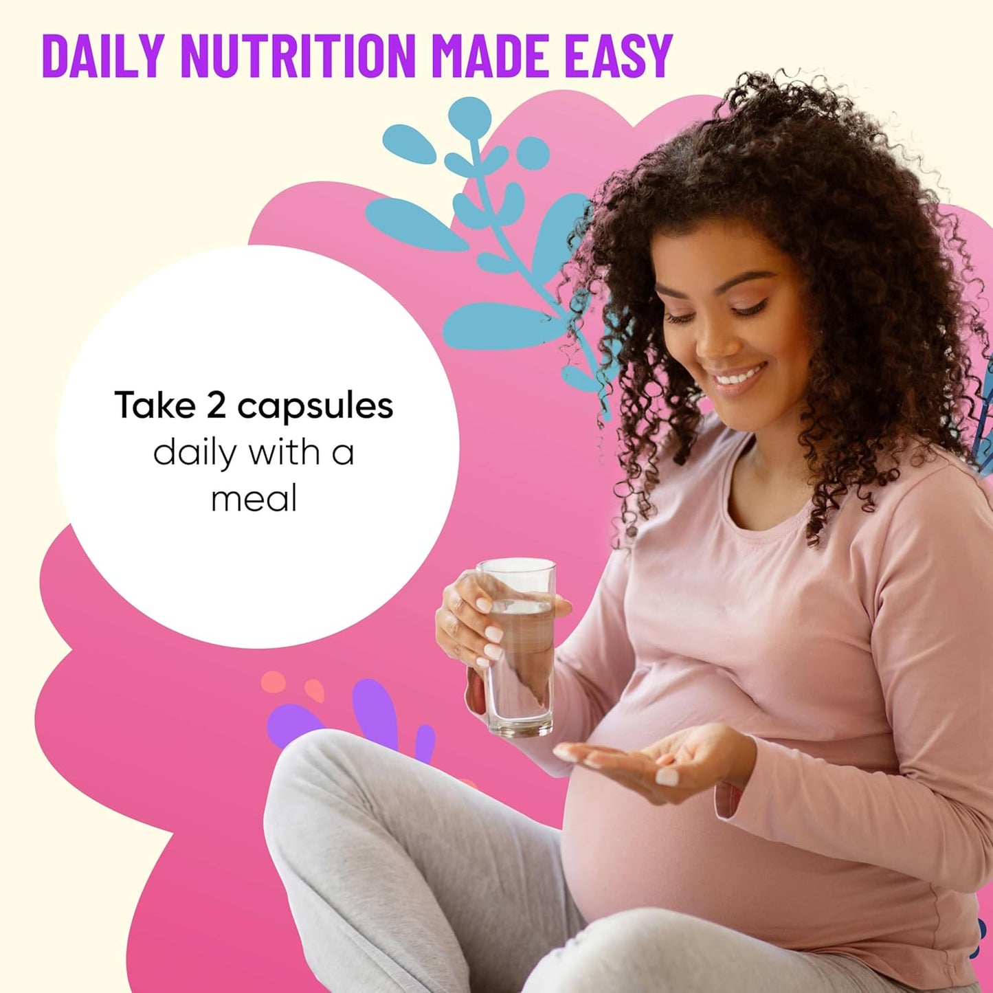 Mama's Select Prenatal Vitamins with Vegan DHA – Fish-Free, No Fish Burps, Allergen-Free, MTHFR Support, Methylated Folate & B Vitamins, Digestive-Friendly, No Biotin