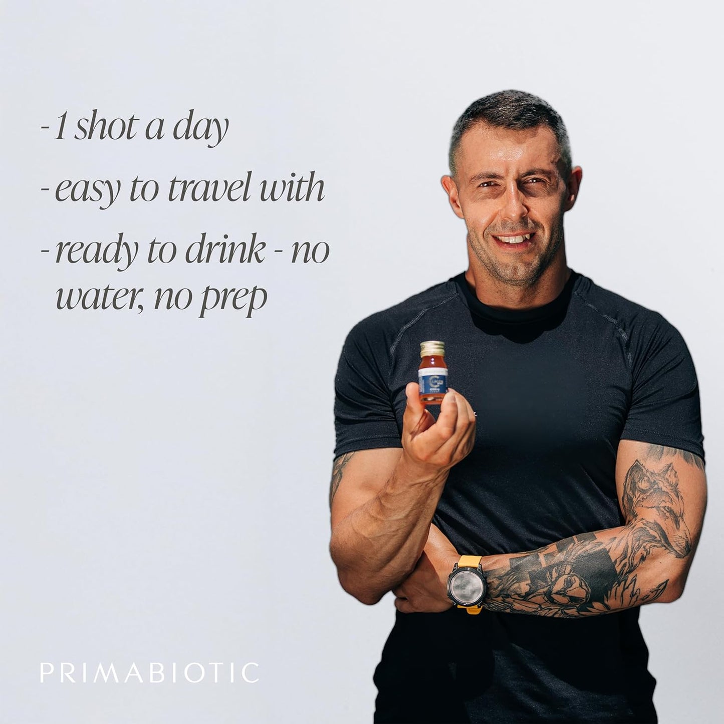 PRIMABIOTIC Liquid Collagen Sport- High Collagen Content [10,000 Mg] Per Serving - Hydrolyzed Collagen Drink and 12 Vitamins Orthosilicic Acid | Helps Bone Health, Hair, Nails | (30 Bottles x 30 ML)