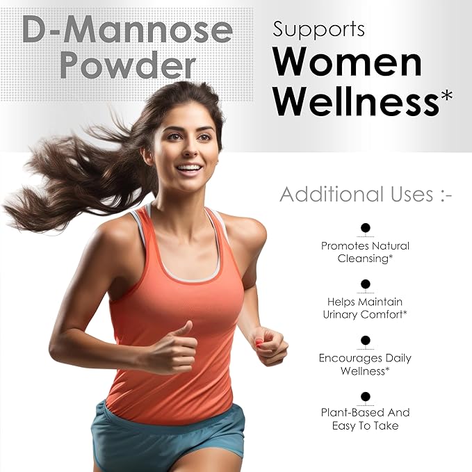 AMALTH D-Mannose Capsules 1680 mg per Serving, 120 Vegan Capsules, Pure Single Ingredient Mannose Supplement, Urinary Tract Support, UTI Wellness Support, Non GMO, Gluten Free