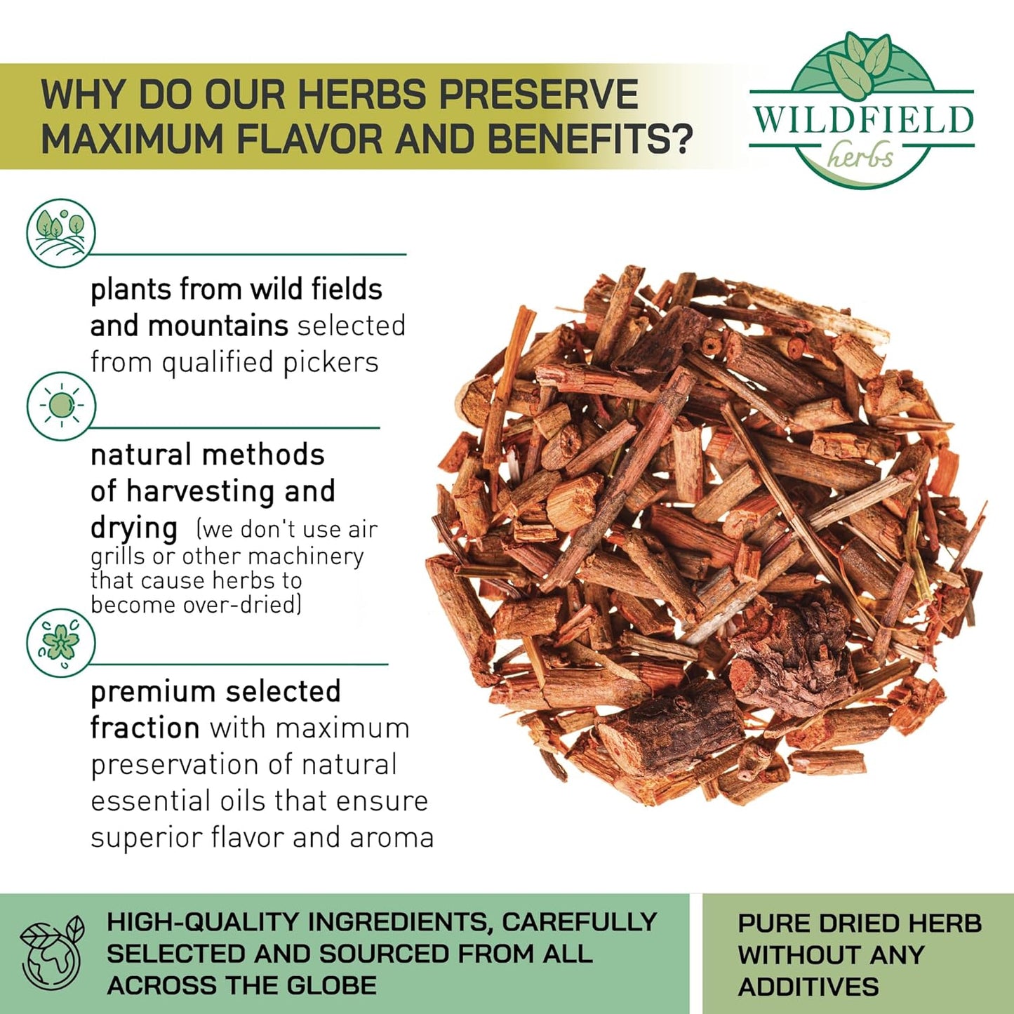 1.8 oz. Dried Madder Root Herb Tea (Rubia Tinctorum) Dried Cut Madder Roots Herbal Tea - 50g