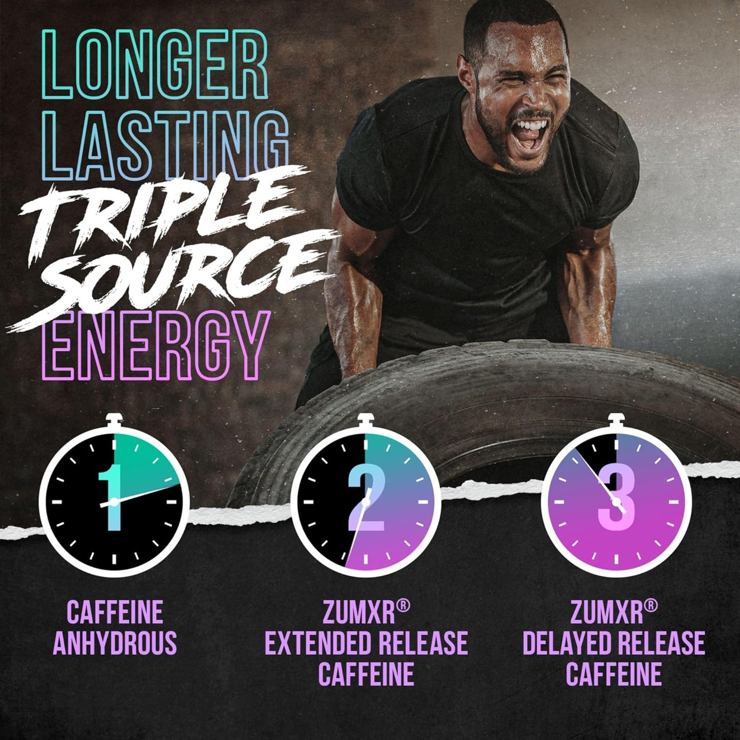 ALPHA LION Superhuman Extreme High Stim Pre Workout Powder, Beta Alanine, L-Taurine & 356mg Tri-Source Caffeine for Sustained Energy, Nitric Oxide & Citrulline for Pump (21 Servings, Grape Flavor)