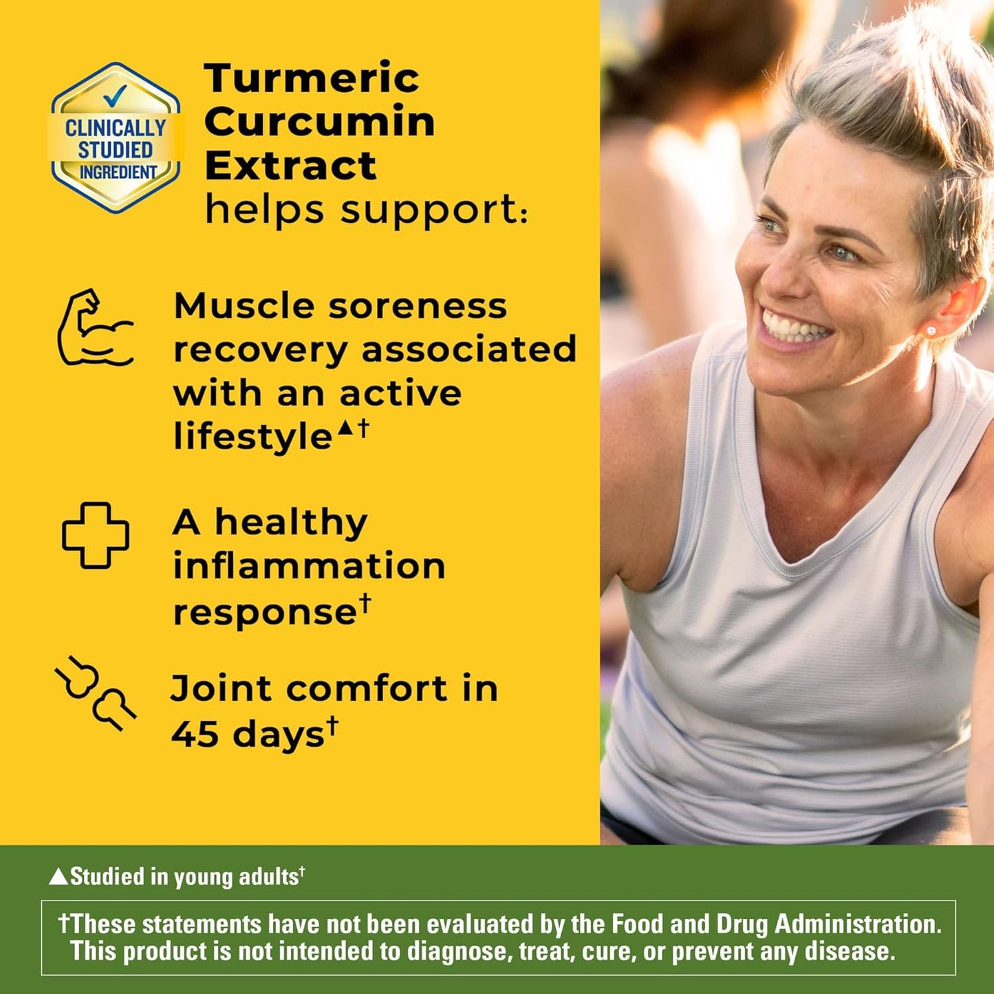 Nature Made High Absorption Turmeric Curcumin Capsules, Turmeric Supplement, Muscle and Joint Support Supplement, 30 Capsules, 30 Day Supply