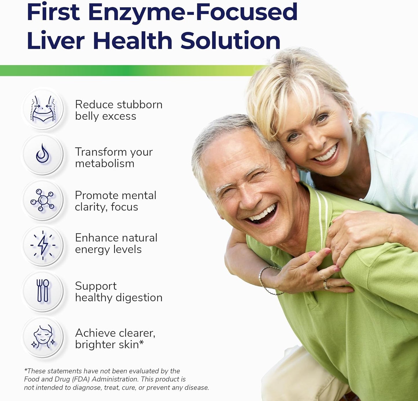 Vital Detox Liver Supplement - First Enzyme-Focused Liver Health Formula - Contains NAC with Milk Thistle, Sulforaphane, and More, 30 Servings