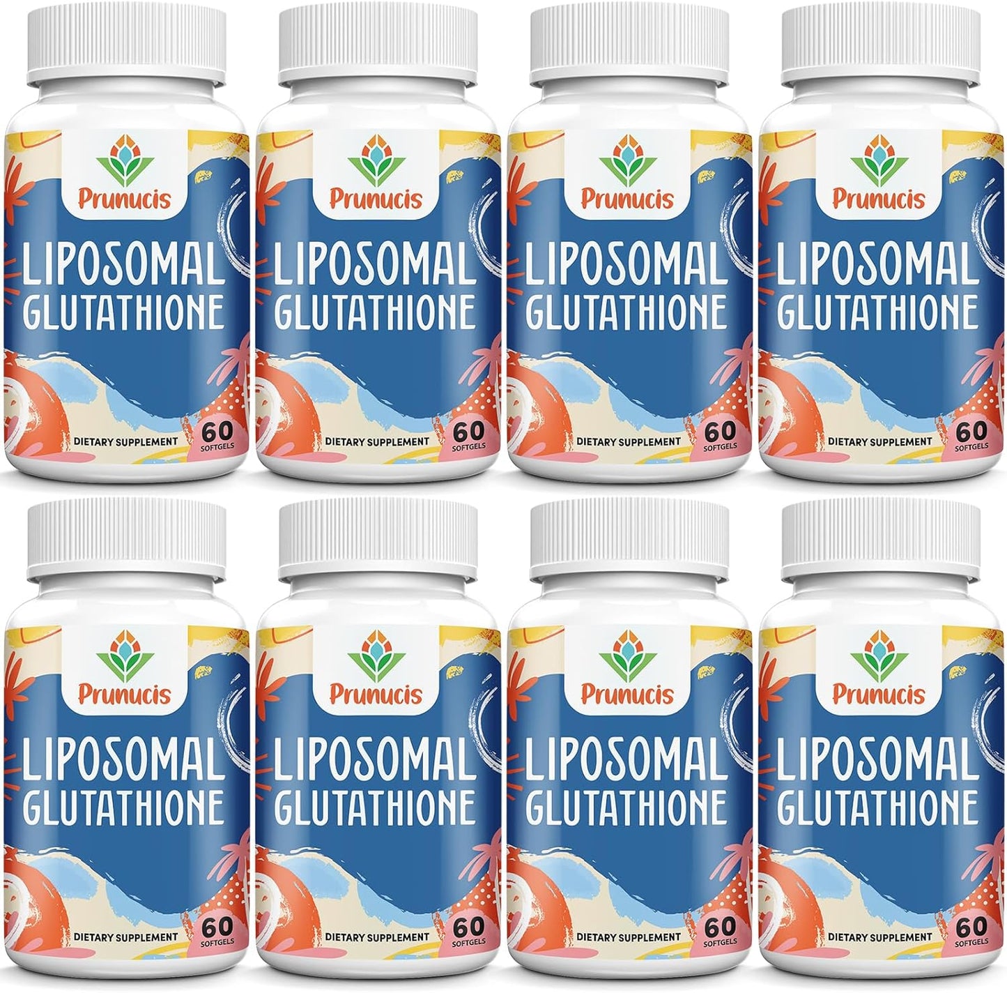 2400MG Liposomal Glutathione, with Vitamin C, Milk Thistle & Alpha-Lipoic Acid, Master Antioxidants, Pure Reduced L-Glutathione - Immune System, Cell Repair, Energy, High Absorption, 480 Softgels
