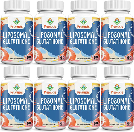 2400MG Liposomal Glutathione, with Vitamin C, Milk Thistle & Alpha-Lipoic Acid, Master Antioxidants, Pure Reduced L-Glutathione - Immune System, Cell Repair, Energy, High Absorption, 480 Softgels