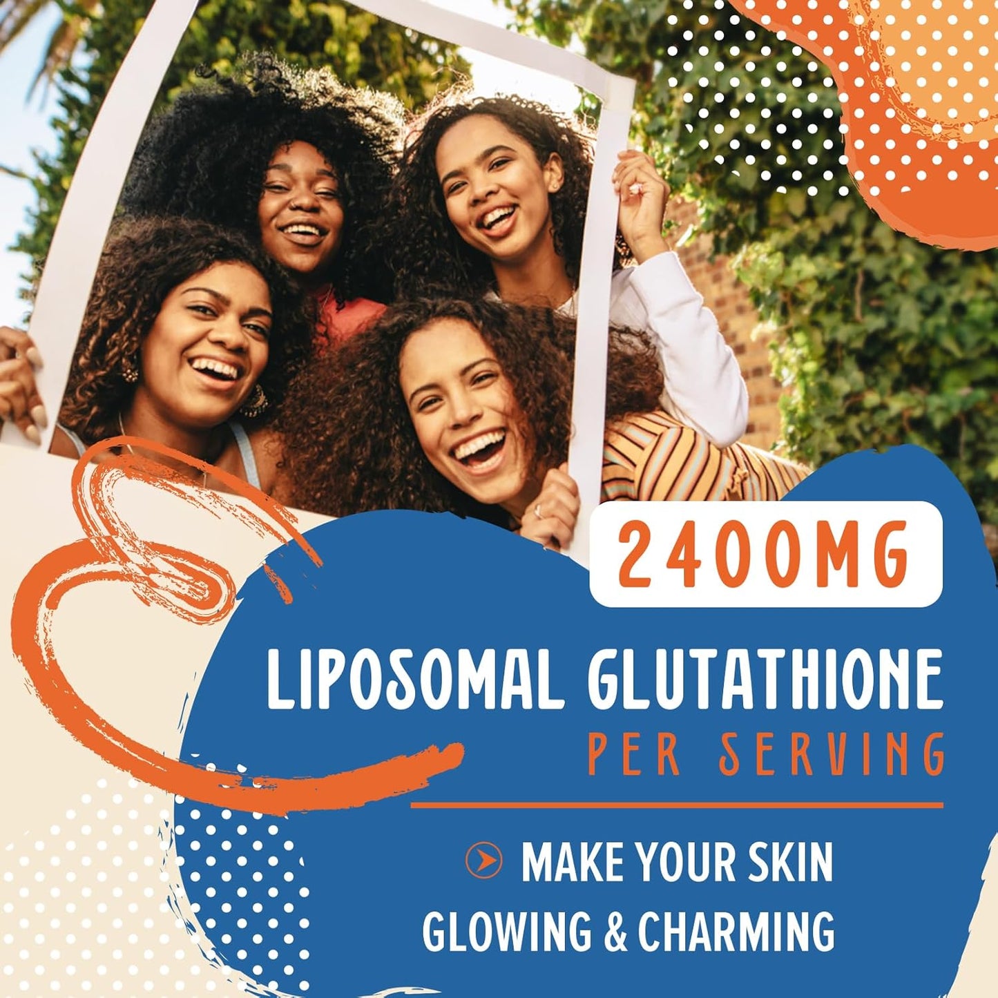 2400MG Liposomal Glutathione, with Vitamin C, Milk Thistle & Alpha-Lipoic Acid, Master Antioxidants, Pure Reduced L-Glutathione - Immune System, Cell Repair, Energy, High Absorption, 480 Softgels