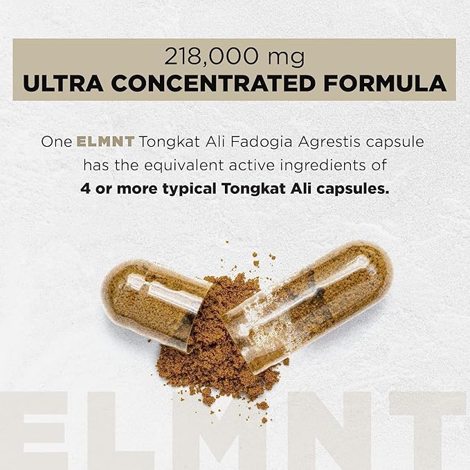 228,000mg 200x Strength Tongkat Ali for Men w. 30x Fadogia Agrestis Extract - 10% Eurycomanone Highest Potency Longjack Fadogia Agrestis Tongkat Ali Supplement - Muscle Growth Support Pills for Men