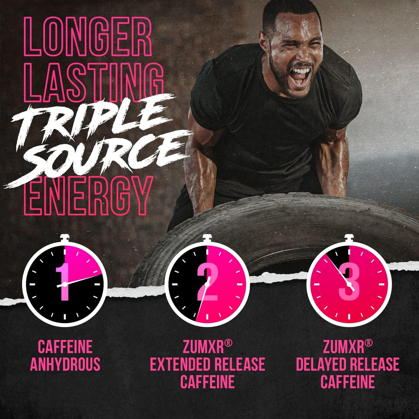 ALPHA LION Superhuman Extreme High Stim Pre Workout Powder, Beta Alanine, L-Taurine & 356mg Tri-Source Caffeine for Sustained Energy, Nitric Oxide & Citrulline for Pump (21 Servings, Slaughtermelon)