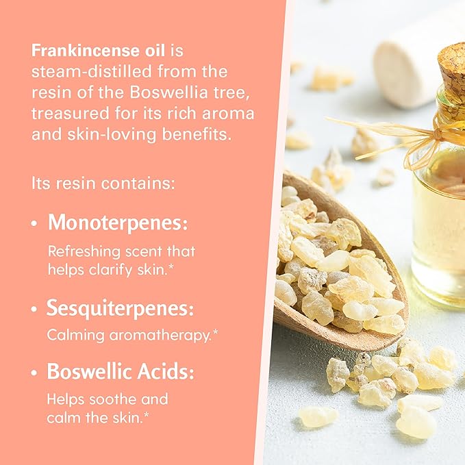 Frankincense Essential Massage Oil for Scars, Stretch Marks & Fine Lines, Firming, Hydrating, Smoothing & Calming Formula with Collagen, Stem Cells, Lavender & Grapefruit, 8 fl oz, by M3