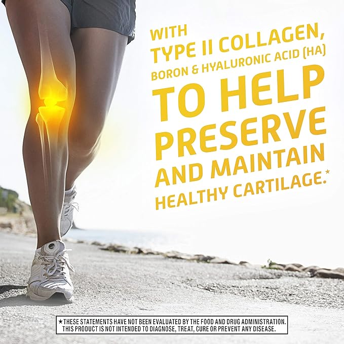 Move Free Ultra Triple Action Joint Support Supplement - Type II Collagen Boron & Hyaluronic Acid - Supports Joint Comfort, Cartiliage & Bones in 1 Tiny Pill Per Day, 30 Tablets (30 Servings)*