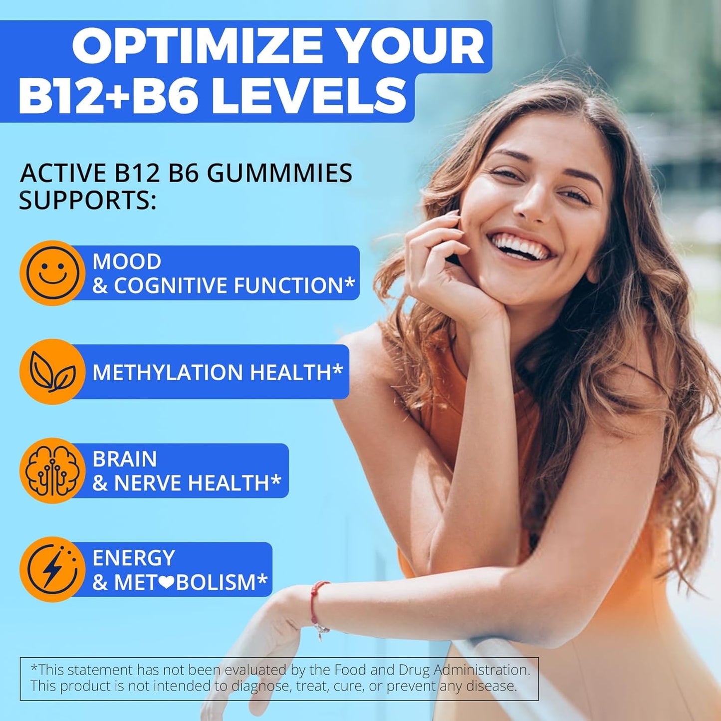 3-in-1 Methylated B Complex + Omega-3 Gummies With Vitamin B12 1000 mcg + Methylfolate 1000 mcg, B6 Vitamins for Energy, Mood & Brain - Sugar Free B Complex Vitamins for Women, Men, Vegan, 2 Pack