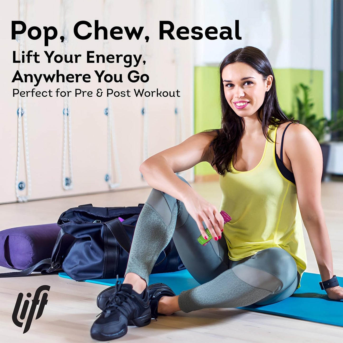 Lift Glucose Fast-Acting Glucose Chewable Energy Tablets, Raspberry, 10 ct Tube (Pack of 12)