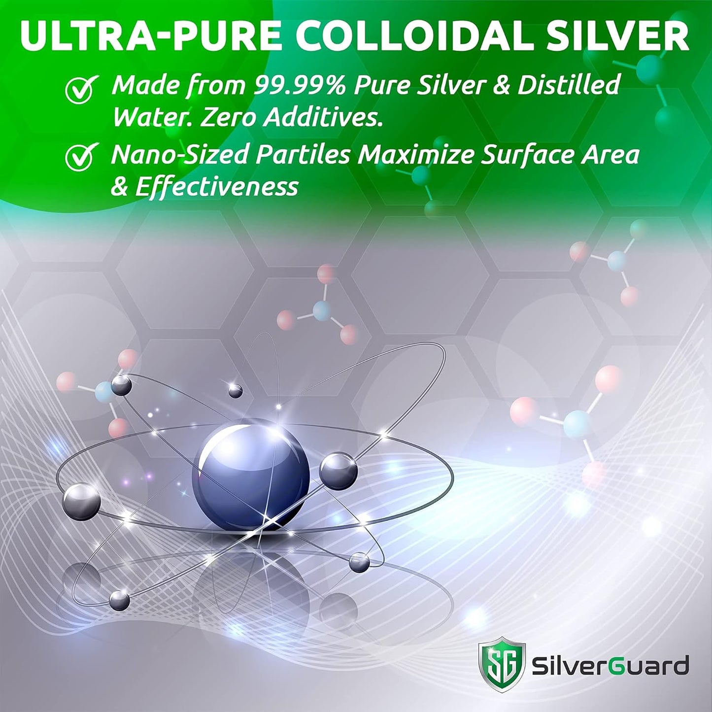 **Enhanced Colloidal Silver Liquid – Ultimate Immune Support Supplement | Immunity Boost & Immune Booster for Adults | Silver Water Solution for Immune Defense | 30 PPM Structured Silver | 2 Pack**
