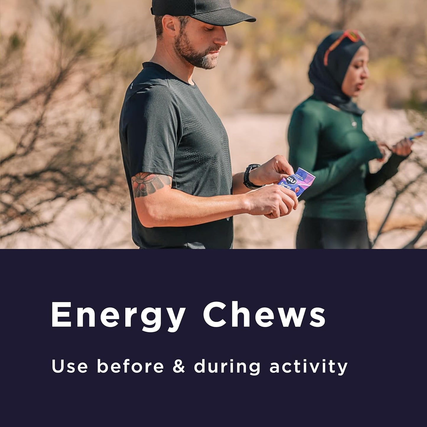 GU Energy Chews, Lemonade Energy Gummies with Electrolytes, Vegan, Gluten-Free, Kosher, and Dairy-Free On-The-Go Energy for Any Workout, 12 Bags (24 Servings Total)