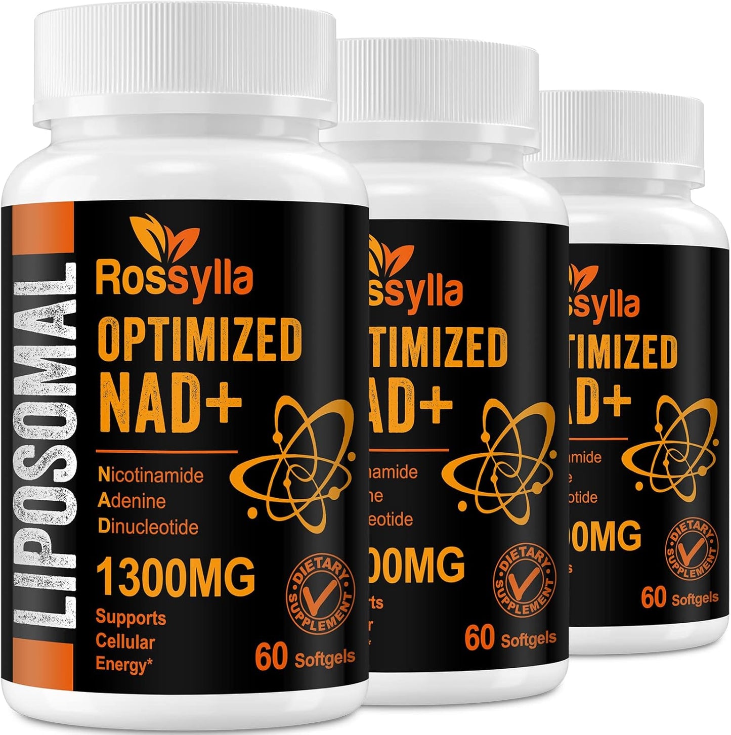 1300 MG Liposomal NAD+ Supplement | Highest Absorption | Purest NAD Supplemet to Boost NAD+ Effetively | Boosting NAD+ Supplement for Aging Defese, Cellular Energy, Longevity | 180 Count