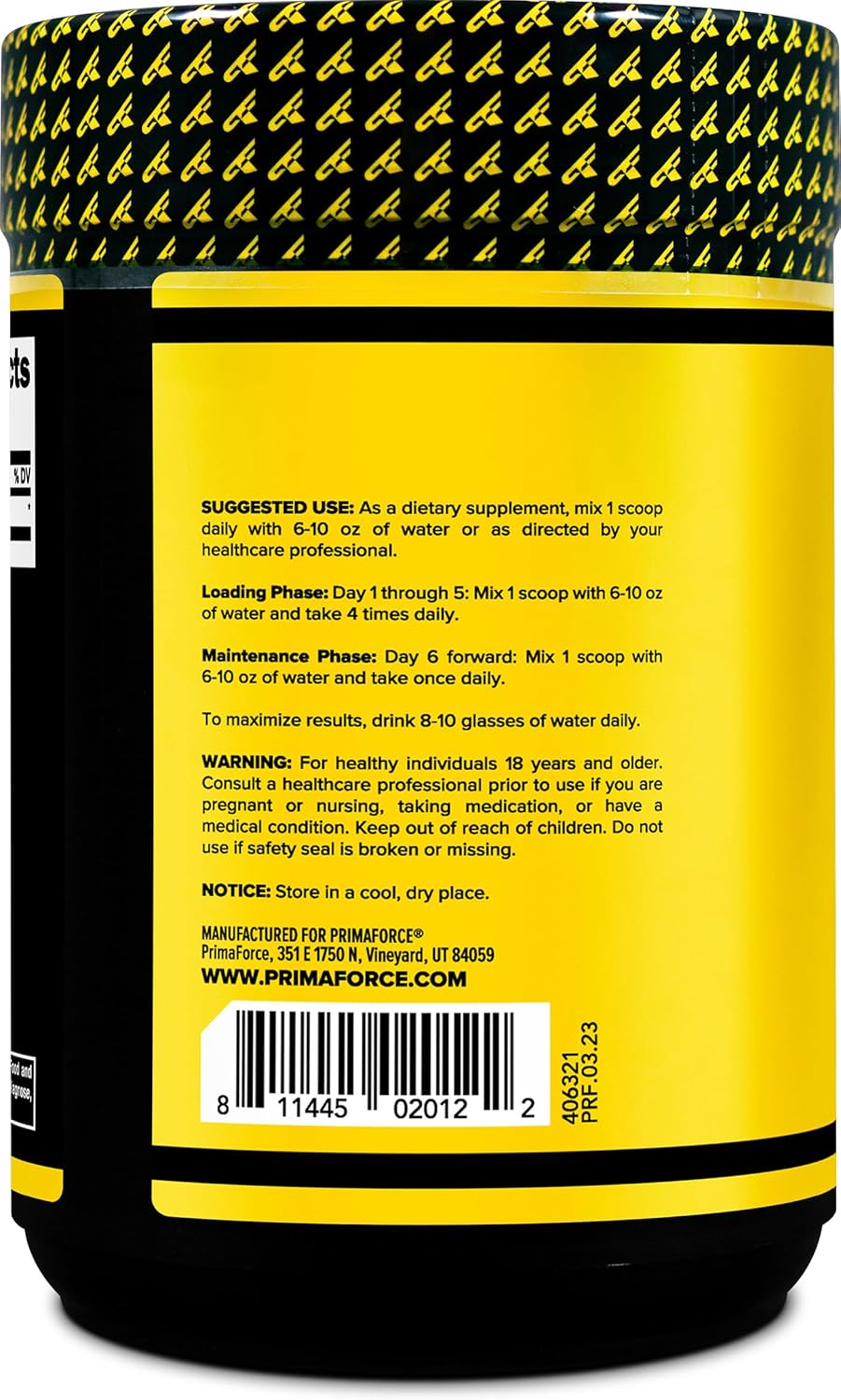 Primaforce Creatine Monohydrate Powder – 1,000 Grams - Micronized