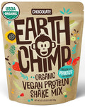 EarthChimp Organic Vegan Protein Powder - with Probiotics - Non GMO, Dairy Free, Non Whey, Plant Based Protein Powder for Women and Men, Gluten Free - 26 Servings 32 Oz (Chocolate)
