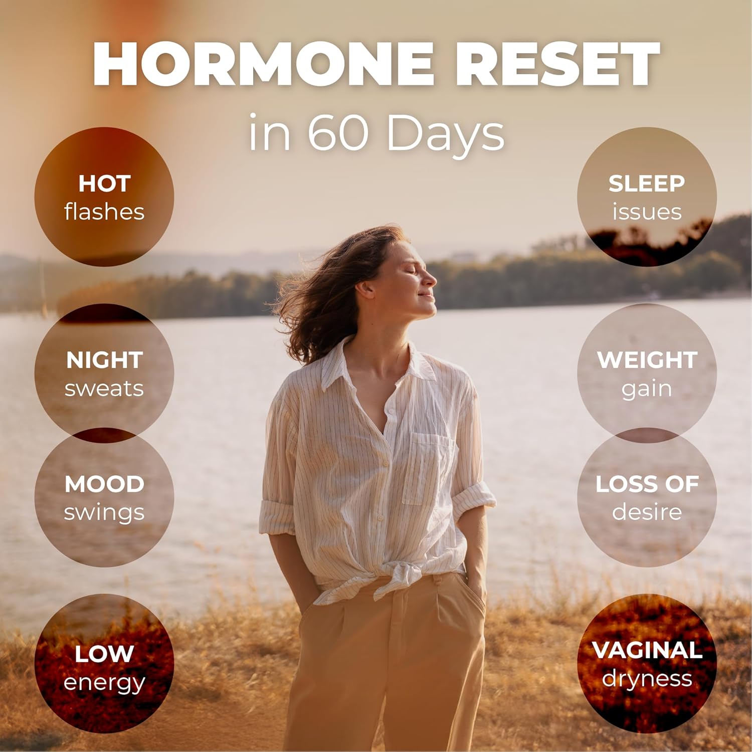 Meno- Menopause Hormonal Balance for Women, Estrogen Soy Isoflavones Menopause Supplement for Women, Ashwagandha, Black Cohosh Hot Flashes Menopause Relief, Night Sweats Relief 120Caps