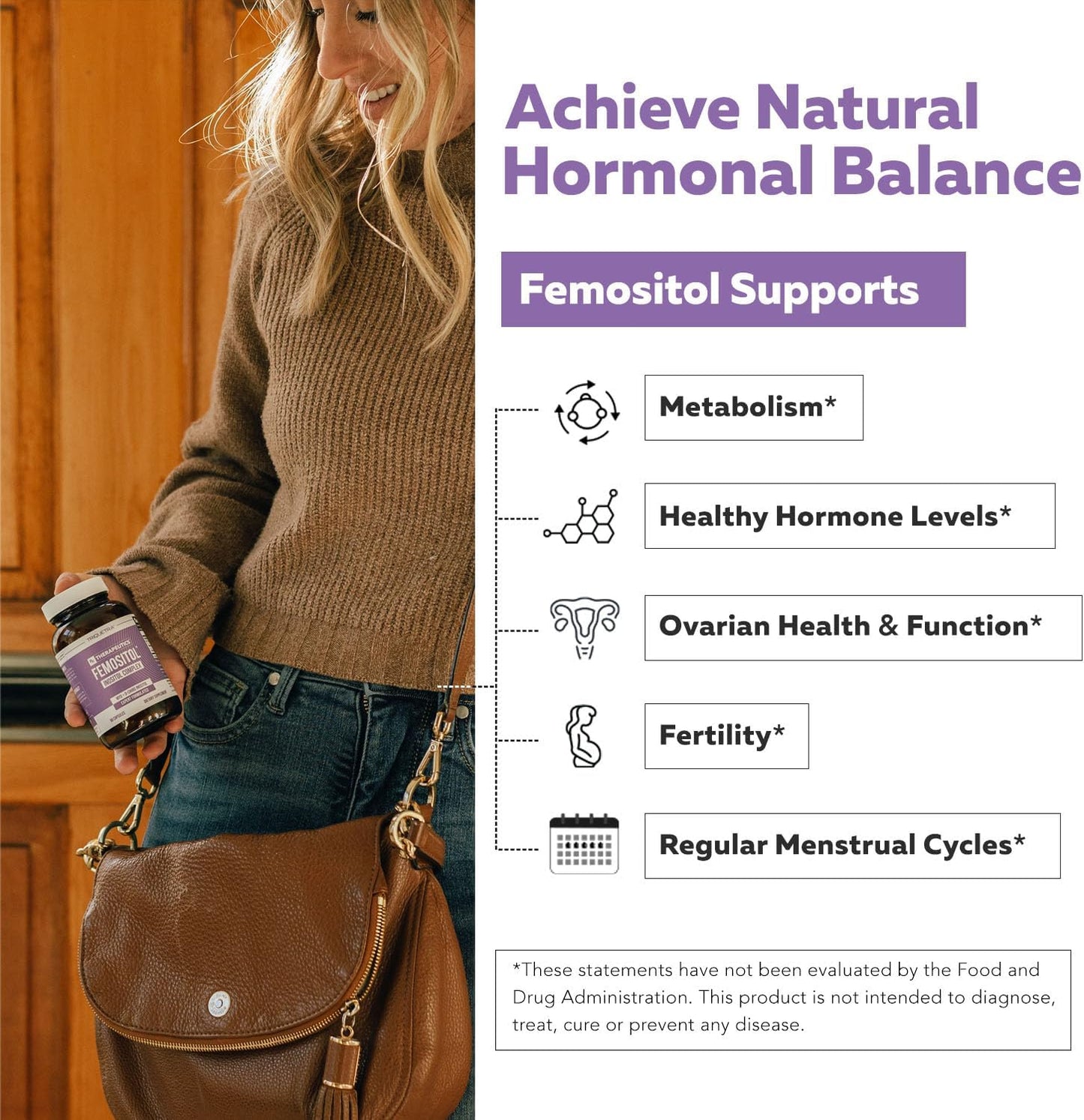 Inositol Supplement | Myo-Inositol & D-Chiro Inositol Complex - Clinically Validated 40:1 Ratio (Vitamin B8)| Hormonal Balance & Healthy Ovarian Function Support (90 Capsules – 30 Servings)