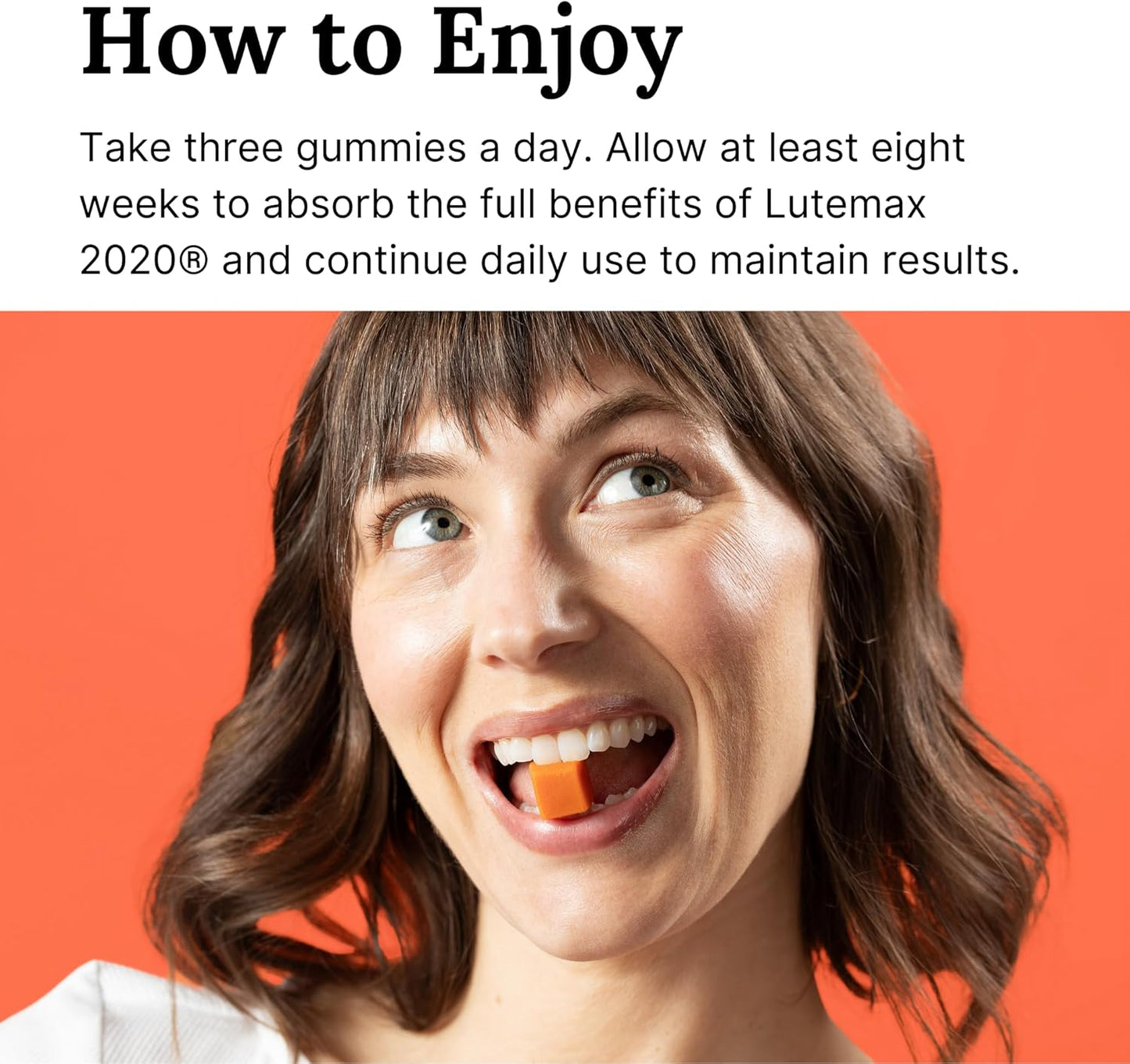 First-of-Its-Kind Eye Health & Focus Gummies with Lutein, Zeaxanthin, Cordyceps & Vitamin A | Vision, Brain Support, Memory, Sleep & Stress Relief | Blue Light Protection | Vegan, Gluten-Free - 30pc