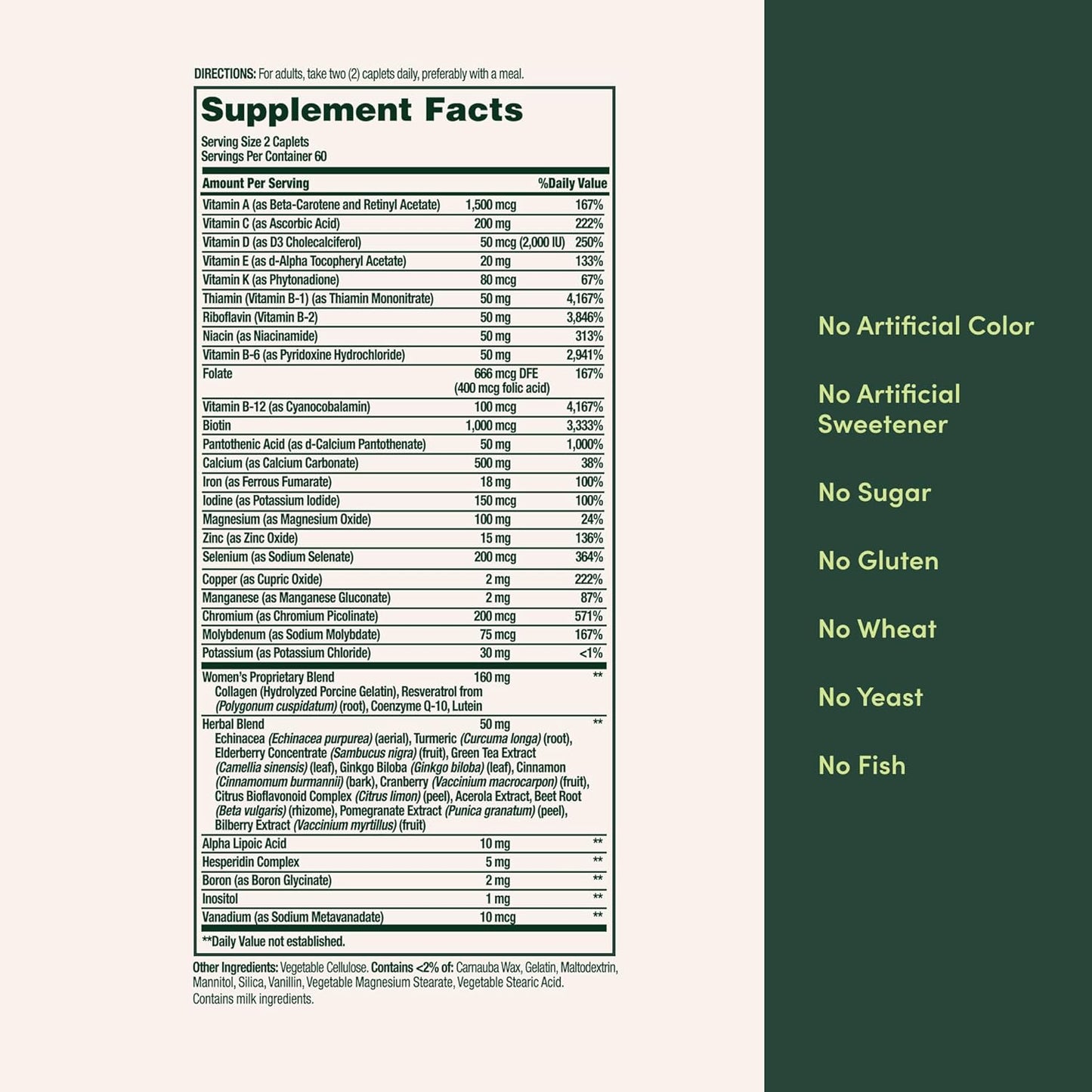 Nature’s Bounty High Potency Men’s Complete Multivitamin, Daily Men’s Health Vitamin for Heart Health and Immune Support, Men's Multivitamin for Strong Bones, Overall Health and Wellness, 100 Capsules