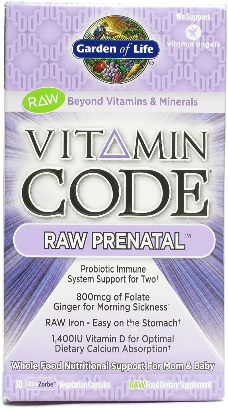 Garden of Life Vitamin Code RAW Prenatal - 30 Vegetarian Capsules