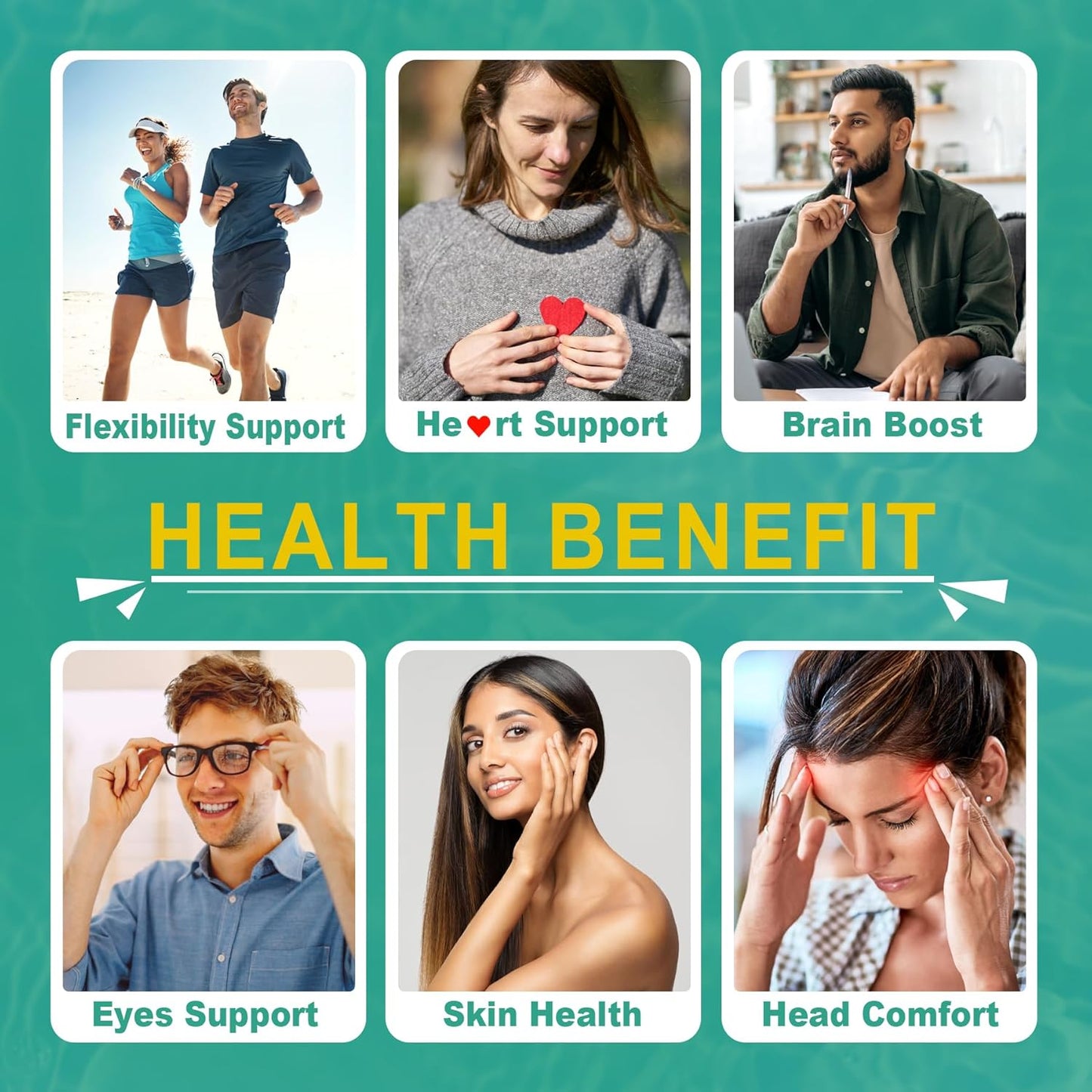 2 Pack Vegan Omega 3 D3 K2 CoQ10 Supplement, Plant Based DHA EPA ALA for Women Men, Omega 3 Organic Algae Flaxseed Oil Supplement for Bone, Brain, Eye & Immune Support, No Carrageenan, 240 Softgels