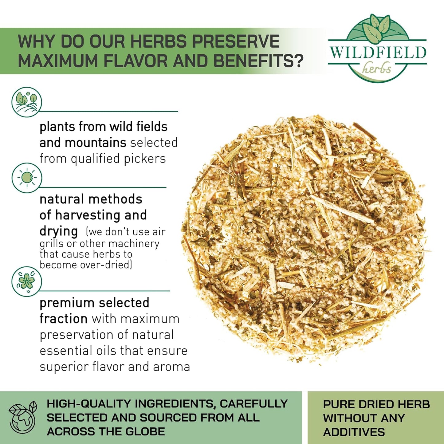 1.8 oz. Mountain Knotgrass Tea Dried Cut Herb Mountain Knotgrass Herbal Tea (Aerva Lanata) - 50g Polpala Pol-Pala Pol Pala Pol Pola Herb