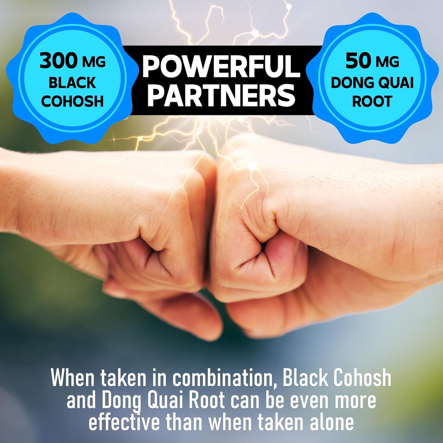 12in1 Black Cohosh 5-Month Supply for Menopause Support Supplement with Dong Quai, Chasteberry, Red Raspberry, Licorice, Wild Yam & More - 150 Capsules