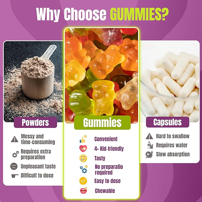 TrueSeaMoss Sea Moss Elderberry Gummies for Adults & Kids – with Burdock Root, Bladderwrack & Magnesium – 60 Gummies (Pouch May Vary)