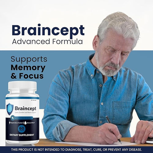 (2 Pack) Braincept Capsules - Official Brain Cept Nerve Support, Supplement Health Memory Natural Premium Advanced Formula for Overall Health Wellness - 120 Capsules for 2 Months